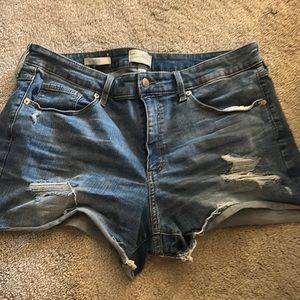 size 16/33 high rise denim jean shorts